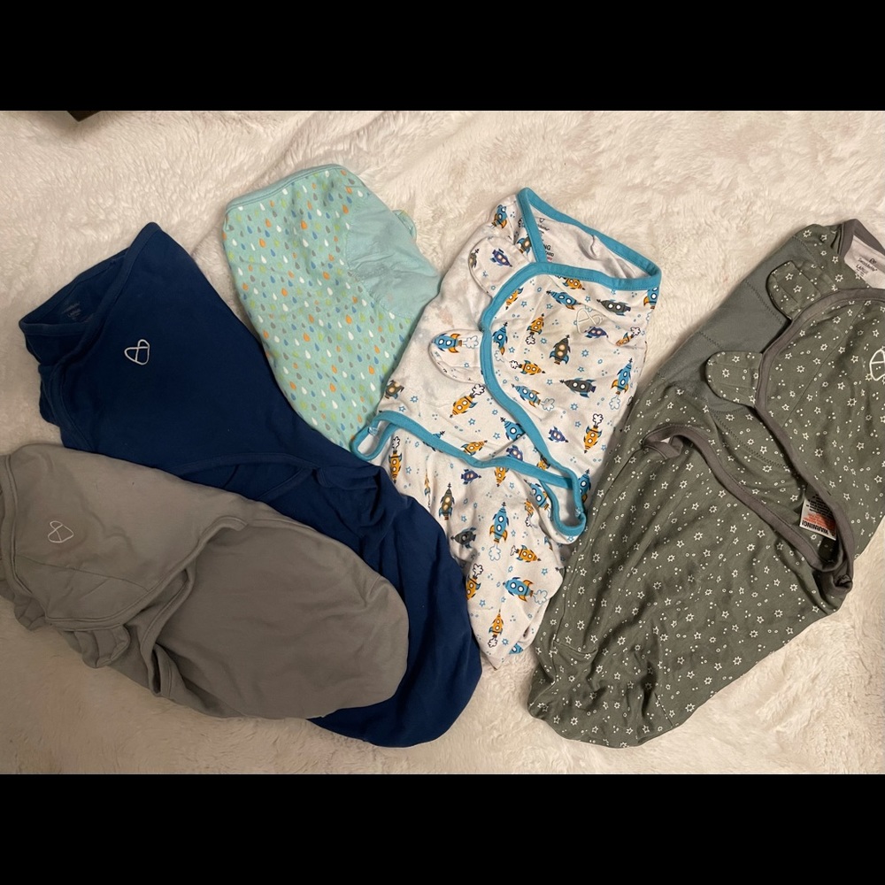 Set of 5 Swaddle Me Wraps